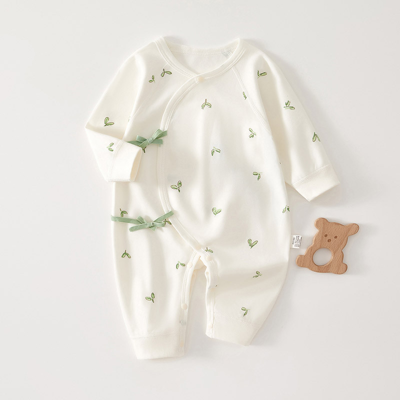 Baby Clothing Brand - プリントベビーロンパース幼児長袖ボディスーツ服ソフト純綿新生児ジャンプスーツ男の子女の子子供カバーオールパジャマ衣装