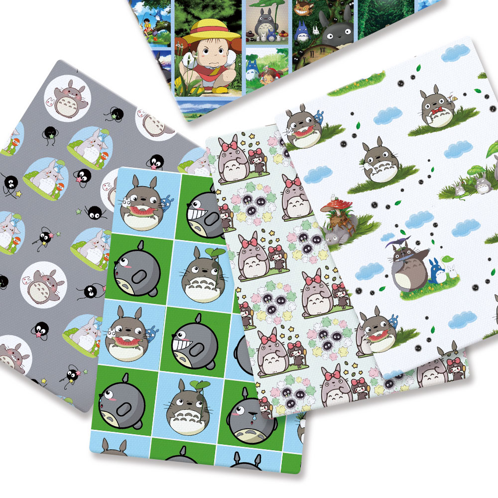 Baby Clothing Japan - 140x50cm子供用漫画プリント生地,手作り縫製,パッチワーク,キルティング,ベビードレス,ホームシート,DIY