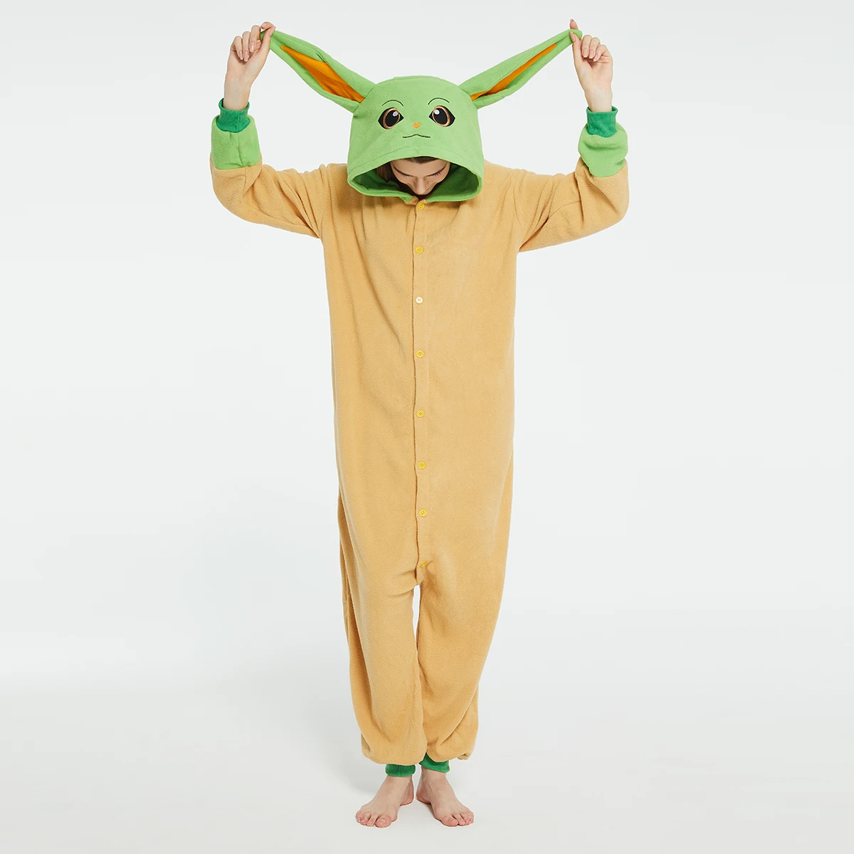 大人ヨーダベビーグロッグ Onesies ハロウィンコスチュ - Romper Onesie Baby のレビューと価格
