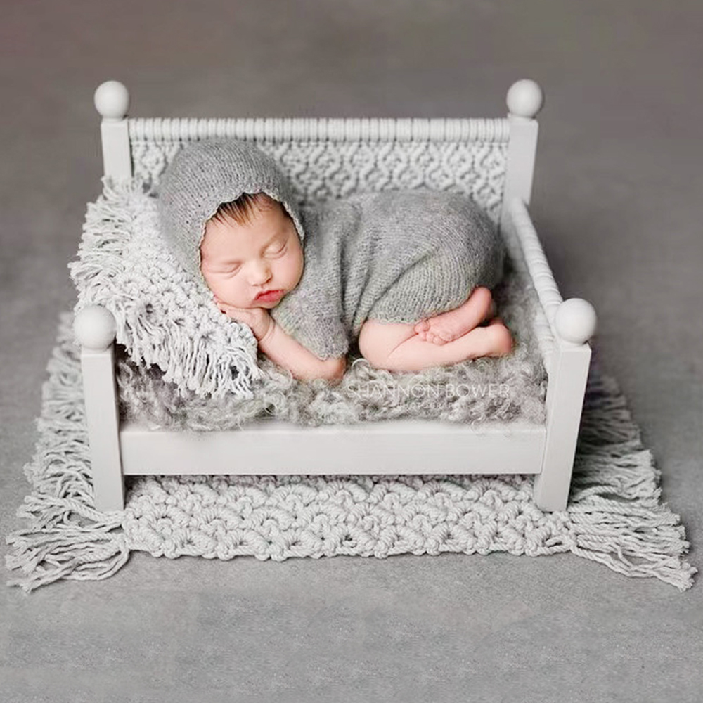新生児の写真撮影の小道具ベビージャンプスーツ帽子写真撮影服半 - Romper Onesie Baby のレビューと価格