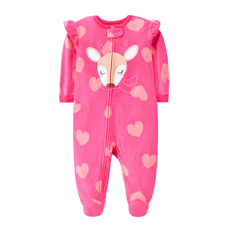 新生児男の子女の子ロンパース服冬パジャマジッパーフリース秋幼 - Baby Clothing Brand のレビューと価格