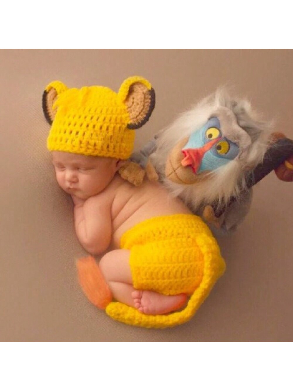 生まれたばかりの写真衣装,手作りのかぎ針編みの服,ライオンキ - Romper Onesie Baby のレビューと価格