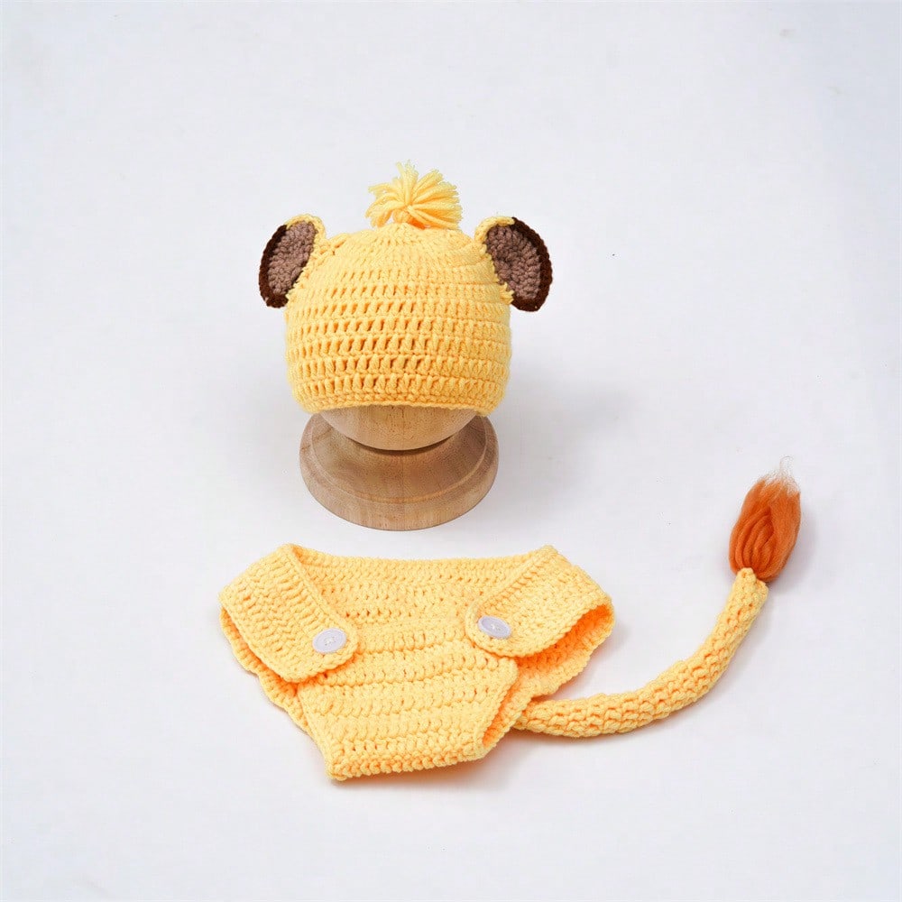 生まれたばかりの写真衣装,手作りのかぎ針編みの服,ライオンキ - Romper Onesie Baby のレビューと価格