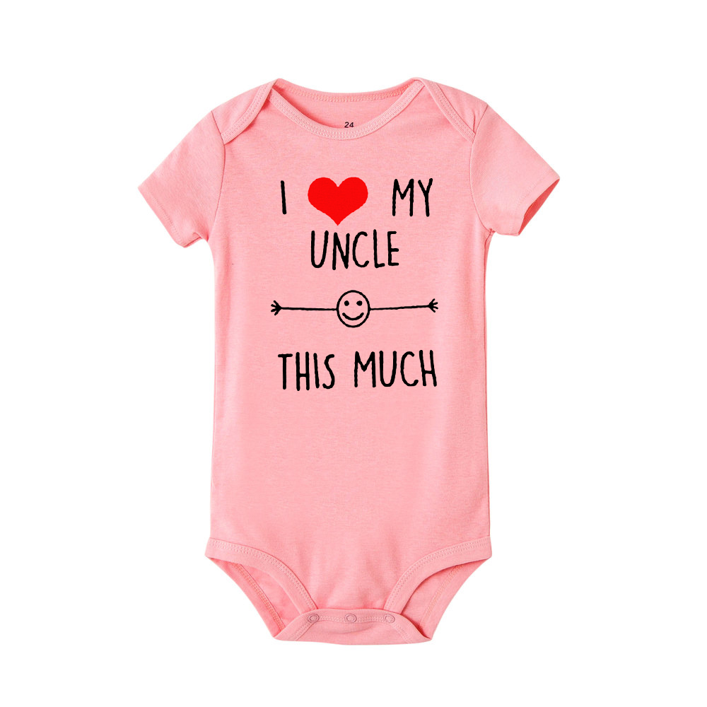 私は叔父を愛していますこのほど新生児ロンパース幼児女の子男の - Baby Clothing Brand のレビューと価格