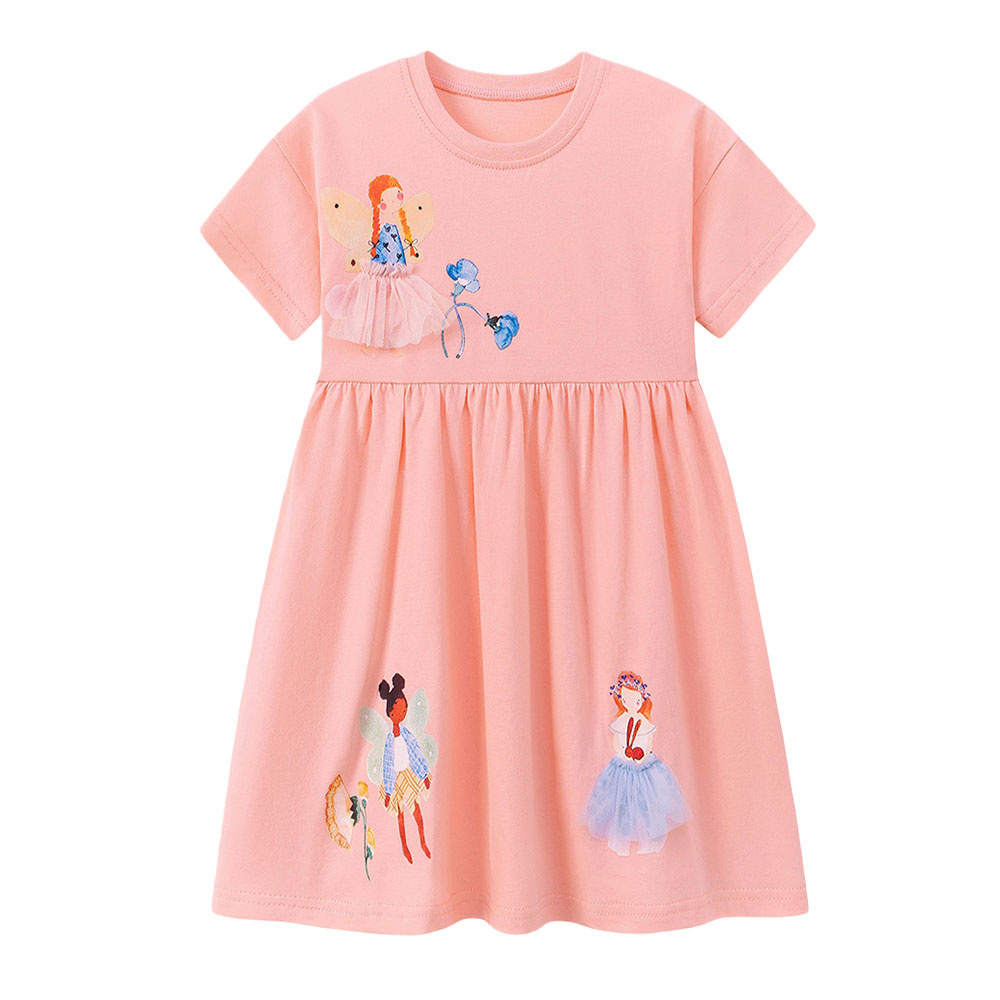 夏用半袖女の子ワンピース ベビーガールズ パーティー 誕生日 - Baby Clothing Drawing のレビューと価格