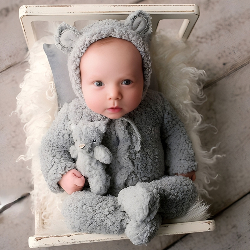 2 個の写真撮影の小道具赤ちゃん男の子女の子ユニセックスジャ - Romper Onesie Baby のレビューと価格