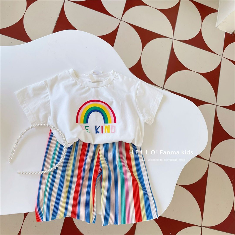 子供用半袖Tシャツとパンツセット,2ピース,赤ちゃん用トップ - Baby Clothing Drawing のレビューと価格