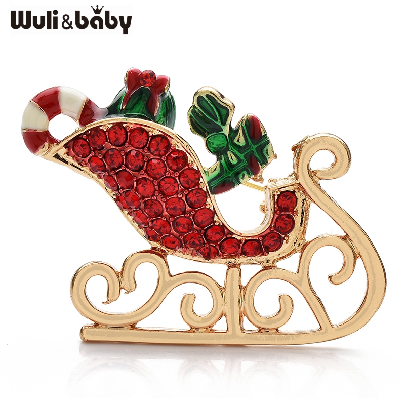 Wuli&baby ラインストーンそりブローチかわいいクリス - Baby Clothing Bag のレビューと価格
