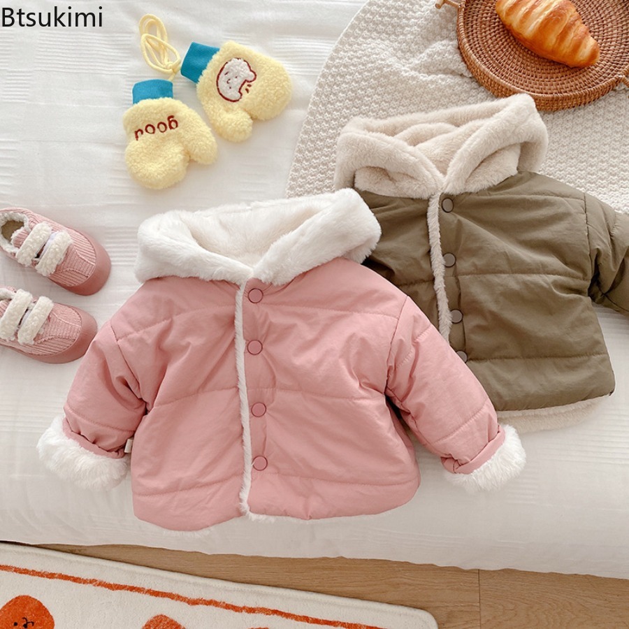 0-5 歳の子供服幼児秋冬フード付きコート女の赤ちゃん暖かい - Baby Clothing Neutral のレビューと価格