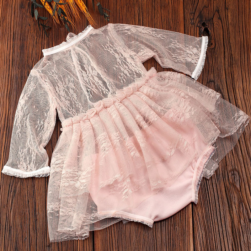新生児用レースロンパース、アンダーパンツ、黄色のレースドレス - Romper Onesie Baby のレビューと価格