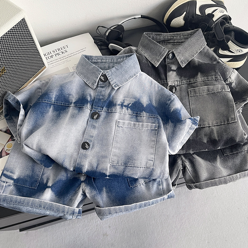 新しい夏の赤ちゃん男の子服スーツ子供ファッションシャツショー - Baby Clothing Drawing のレビューと価格