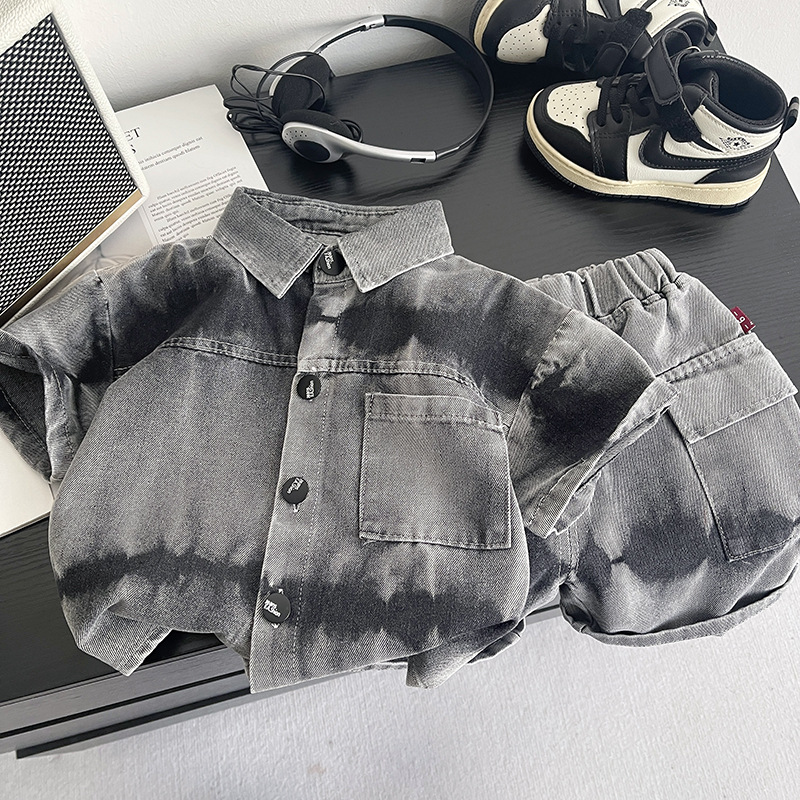 新しい夏の赤ちゃん男の子服スーツ子供ファッションシャツショー - Baby Clothing Drawing のレビューと価格