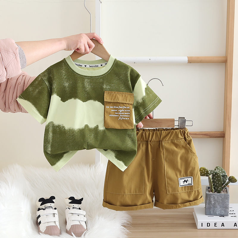新しい赤ちゃん男の子女の子夏服綿半袖 Printe スポーツ - Baby Clothing Drawing のレビューと価格