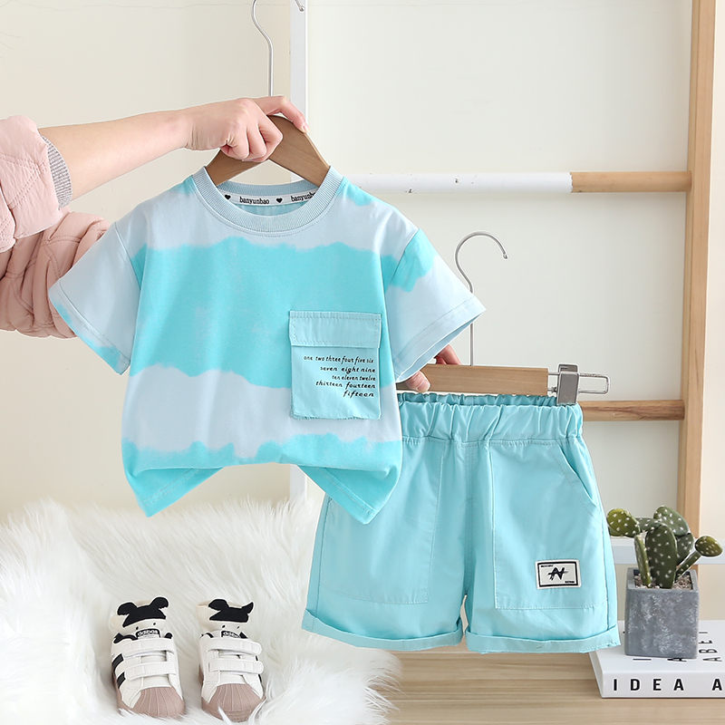 新しい赤ちゃん男の子女の子夏服綿半袖 Printe スポーツ - Baby Clothing Drawing のレビューと価格