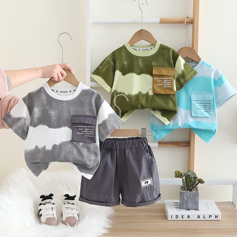 新しい赤ちゃん男の子女の子夏服綿半袖 Printe スポーツ - Baby Clothing Drawing のレビューと価格