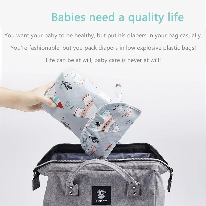 ベビーおむつバッグオーガナイザー再利用可能な防水ウェット/ド - Baby Clothing Bag のレビューと価格